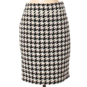 Ann Taylor Factory Houndstooth Pencil Skirt- Sz. 0